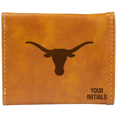 Brown Texas Longhorns Personalized Trifold Wallet