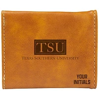 Brown Texas Southern Tigers Personalized Trifold Wallet