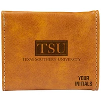 Brown Texas Southern Tigers Personalized Trifold Wallet