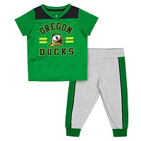 Infant Colosseum Green/Heather Gray Oregon Ducks Ka-Boot-It Jersey & Pants Set