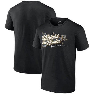 Men's Fanatics  Black Vegas Golden Knights 2023 Western Conference Champions Home Ice T-Shirt
