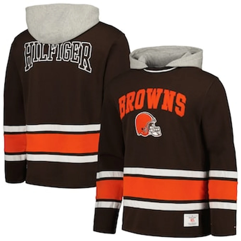 Men's Tommy Hilfiger Brown Cleveland Browns Ivan Fashion Pullover Hoodie