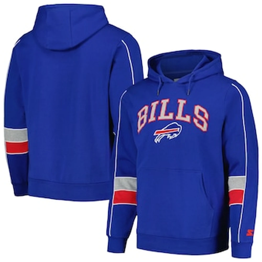 Men's Starter Royal Buffalo Bills Captain Pullover Hoodie