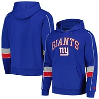 Men's Starter Royal New York Giants Captain Pullover Hoodie