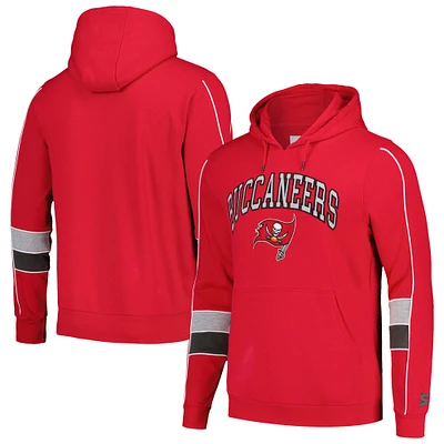 Men's Starter Red Tampa Bay Buccaneers Captain Pullover Hoodie