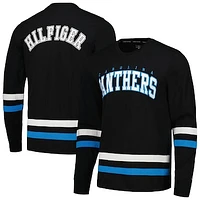 Men's Tommy Hilfiger Black/Blue Carolina Panthers Nolan Long Sleeve T-Shirt