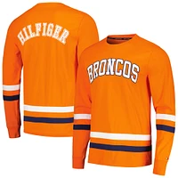 Men's Tommy Hilfiger Orange/Navy Denver Broncos Nolan Long Sleeve T-Shirt