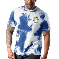 Men's MSX by Michael Strahan Royal Los Angeles Rams Freestyle Tie-Dye T-Shirt