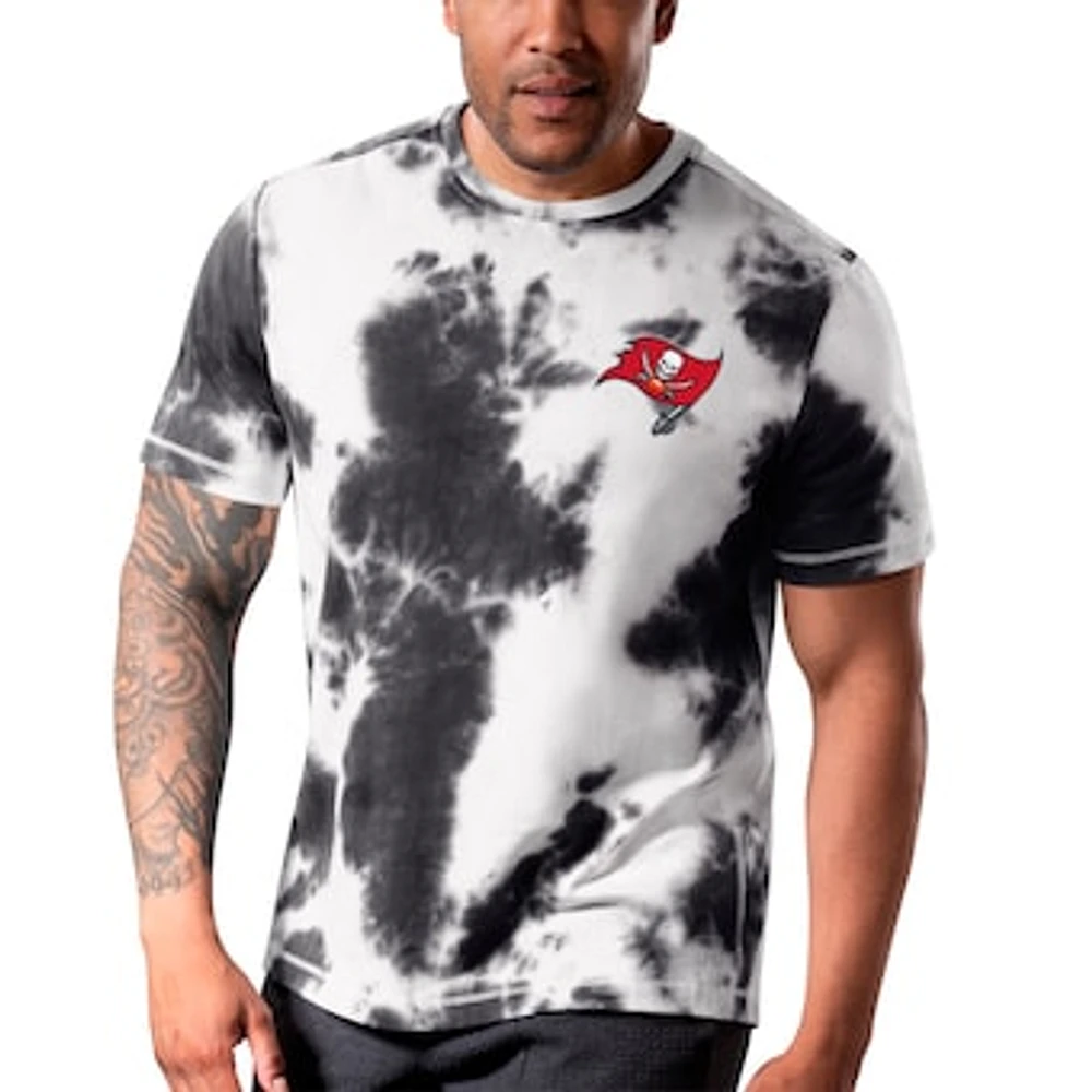 Men's MSX by Michael Strahan Black Tampa Bay Buccaneers Freestyle Tie-Dye T-Shirt