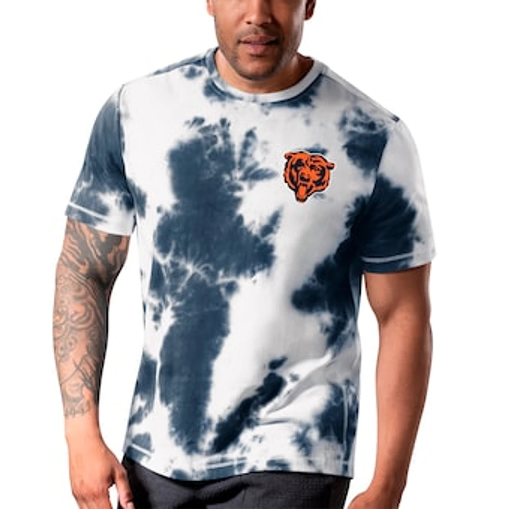 Men's MSX by Michael Strahan Navy Chicago Bears Freestyle Tie-Dye T-Shirt