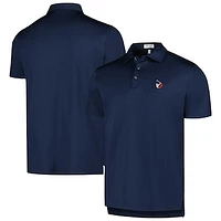 Men's Peter Millar Navy TOUR Championship Solid Performance Jersey Polo