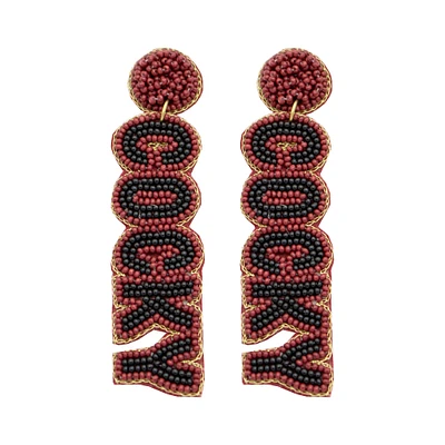 South Carolina Gamecocks Beaded Earrings