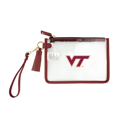 Virginia Tech Hokies Clear Wristlet