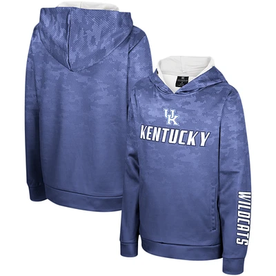 Youth Colosseum Royal Kentucky Wildcats High Voltage Pullover Hoodie