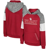 Youth Colosseum Crimson Oklahoma Sooners Live Hardcore Raglan Pullover Hoodie