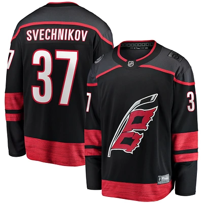 Men's Fanatics Andrei Svechnikov Black Carolina Hurricanes Home Breakaway Jersey