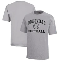 Youth Champion Louisville Cardinals Icon Logo Softball T-Shirt