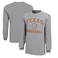 Youth Champion Texas Longhorns Icon Logo Long Sleeve Baseball T-Shirt