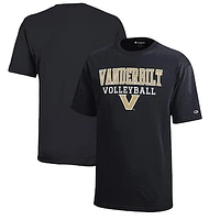 Youth Champion Vanderbilt Commodores Stacked Logo Volleyball T-Shirt