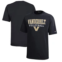 Youth Champion Vanderbilt Commodores Stacked Logo Volleyball T-Shirt
