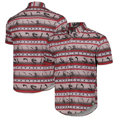 Unisex RSVLTS Tan Jurassic Park Six-Foot Turkey KUNUFLEX Button-Down Shirt