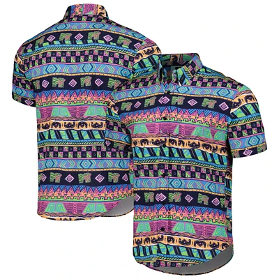 Unisex RSVLTS Black MTV Daytona Beach KUNUFLEX Button-Down Shirt