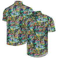 Unisex RSVLTS Black MTV Panama City Beach KUNUFLEX Button-Down Shirt