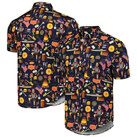 Unisex RSVLTS Navy Parks and Recreation Ron Swanson's Shirt of Greatness KUNUFLEX Button-Down