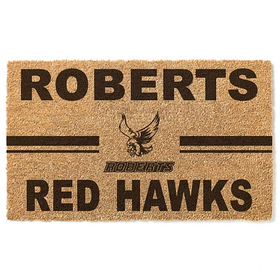 Roberts Wesleyan Redhawks 18" x 30" Team Logo Doormat