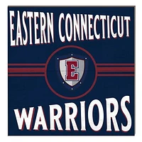 Eastern Connecticut State Warriors 10" x 10" Retro Team Sign