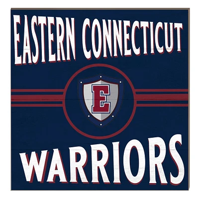 Eastern Connecticut State Warriors 10" x 10" Retro Team Sign