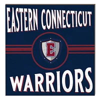 Eastern Connecticut State Warriors 10" x 10" Retro Team Sign