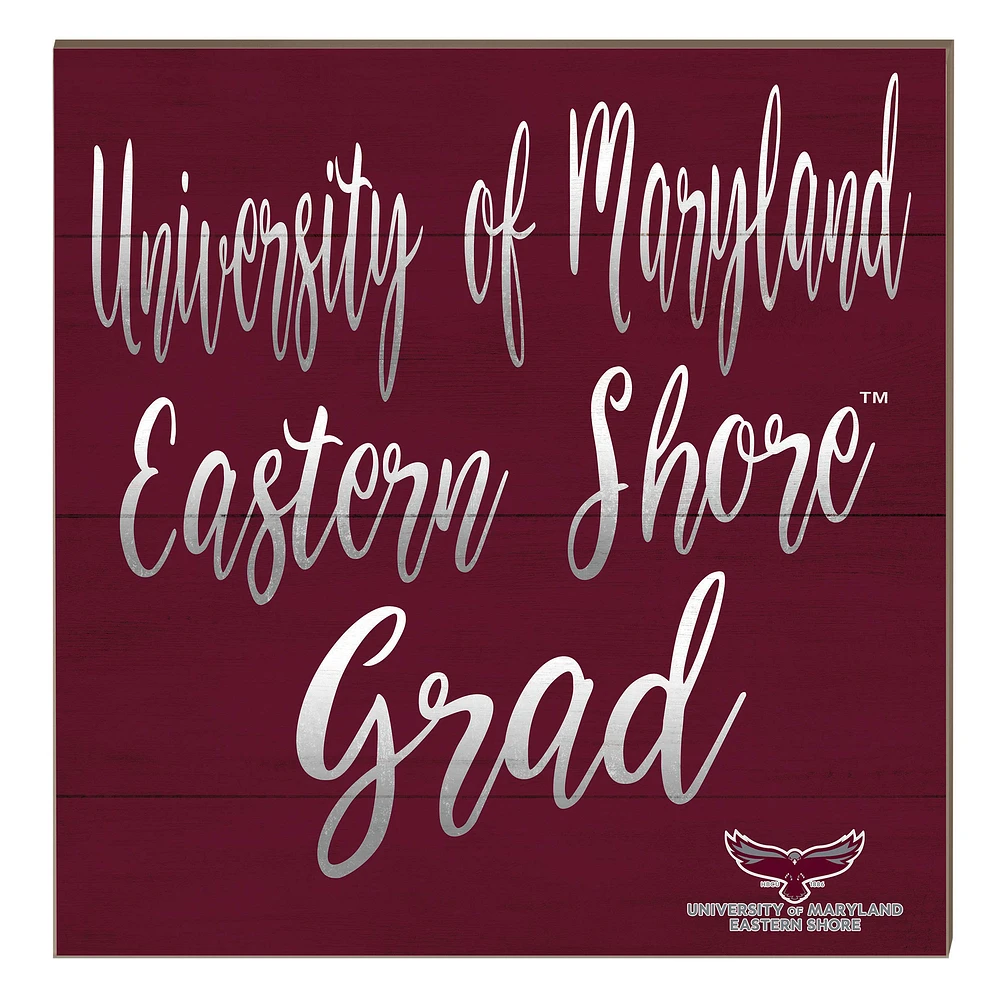 Maryland Eastern Shore Hawks 10" x 10" Grad Plaque