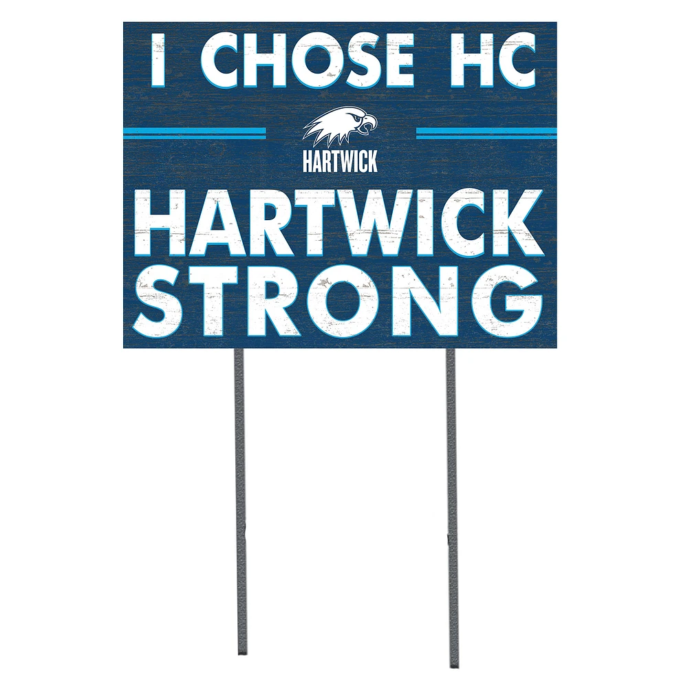 Hartwick College Hawks 18" x 24" I Chose Yard Sign