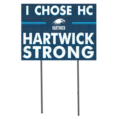 Hartwick College Hawks 18" x 24" I Chose Yard Sign
