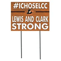 Lewis & Clark College Pioneers 18" x 24" I Chose Yard Sign