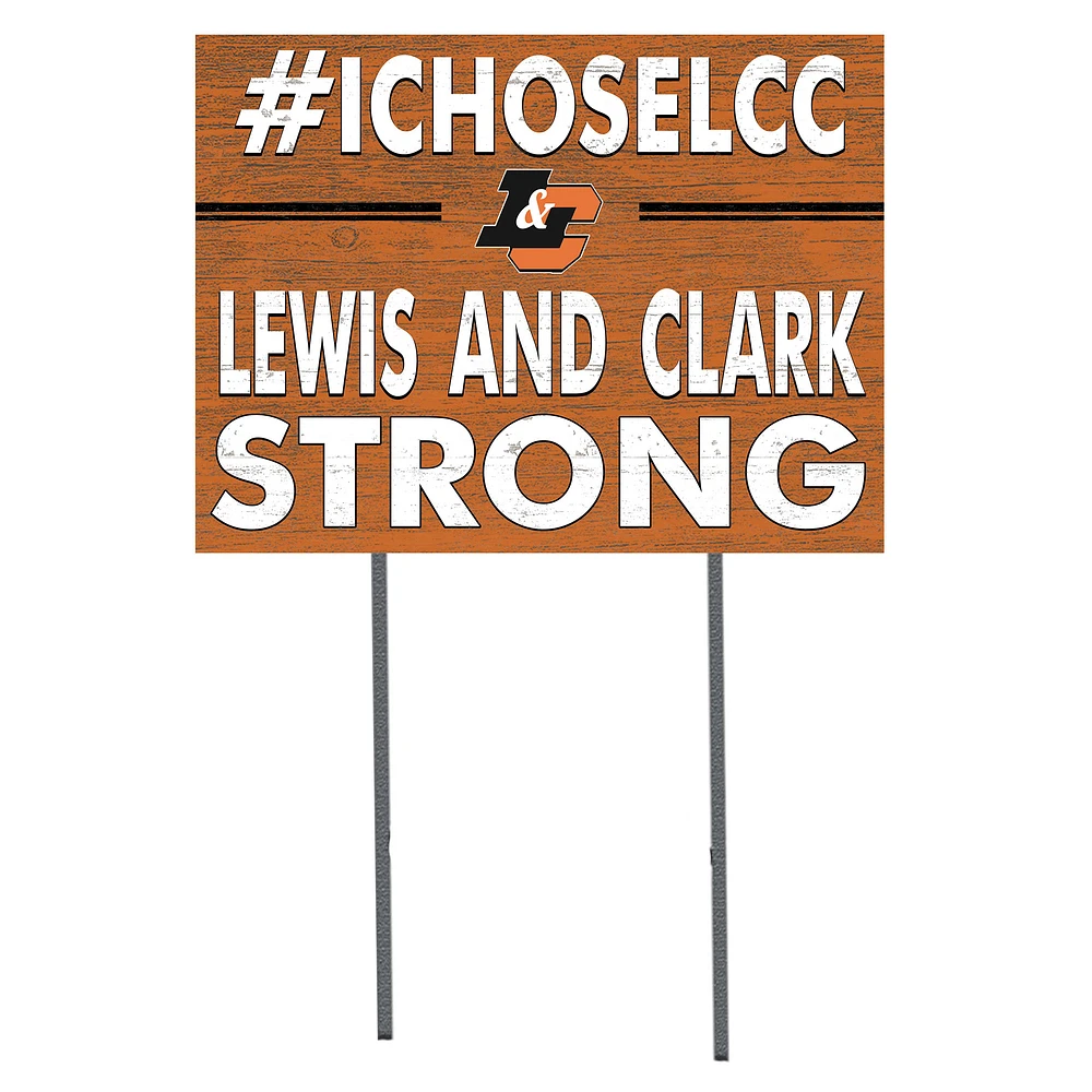Lewis & Clark College Pioneers 18" x 24" I Chose Yard Sign