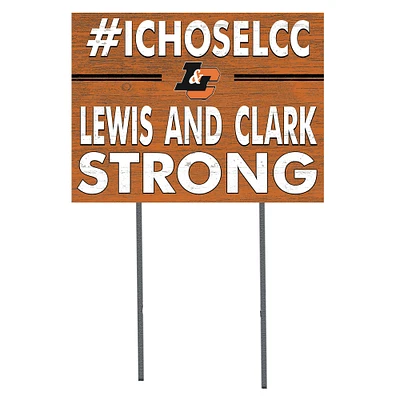 Lewis & Clark College Pioneers 18" x 24" I Chose Yard Sign