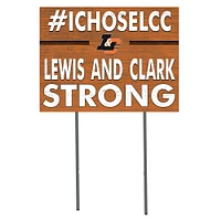 Lewis & Clark College Pioneers 18" x 24" I Chose Yard Sign