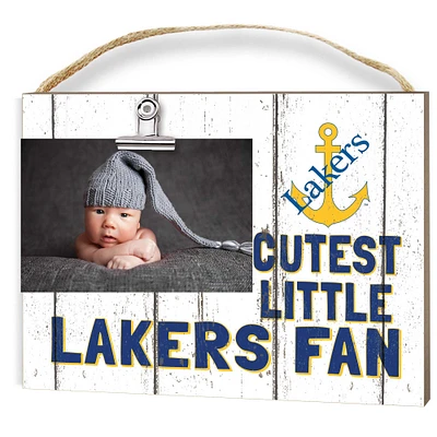Lake Superior State Lakers 8" x 10" Cutest Little Fan Weathered Team Logo Clip Photo Frame