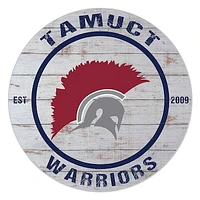 Texas A&M Central Texas Warriors 20" x 20" Indoor/Outdoor Weathered Circle Sign