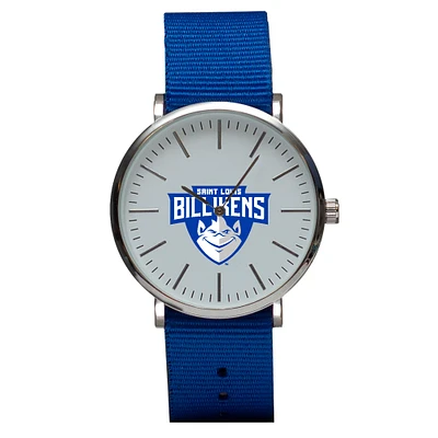 Blue Saint Louis Billikens Stitch Nylon Strap Watch