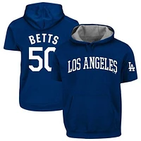 Men's Profile Mookie Betts Royal Los Angeles Dodgers Big & Tall Fleece Short Sleeve Hoodie