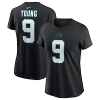 Women's Nike Bryce Young Black Carolina Panthers  Player Name & Number T-Shirt