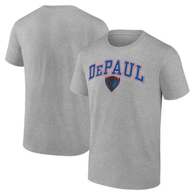 Men's Heather Gray DePaul Blue Demons Campus T-Shirt