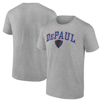Men's Heather Gray DePaul Blue Demons Campus T-Shirt