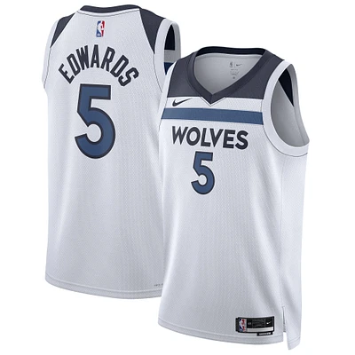 Unisex Nike Anthony Edwards White Minnesota Timberwolves Swingman Jersey - Association Edition