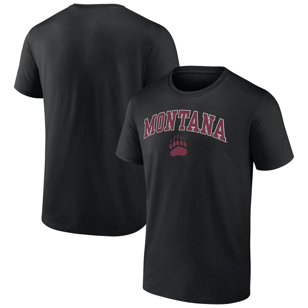 Men's Black Montana Grizzlies Campus T-Shirt
