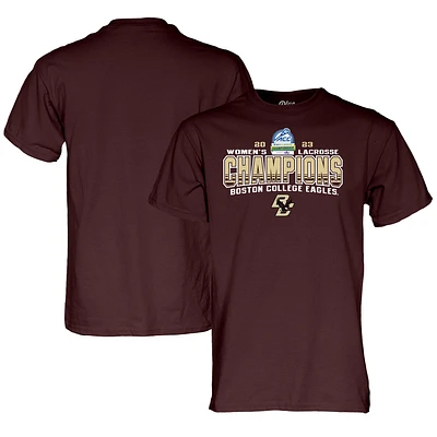 Blue 84  Maroon Boston College Eagles 2023 ACC Women's Lacrosse Tournament Champions T-Shirt