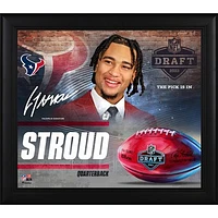 C.J. Stroud Houston Texans Facsimile Signature Framed 15" x 17" 2023 NFL Draft Day Collage